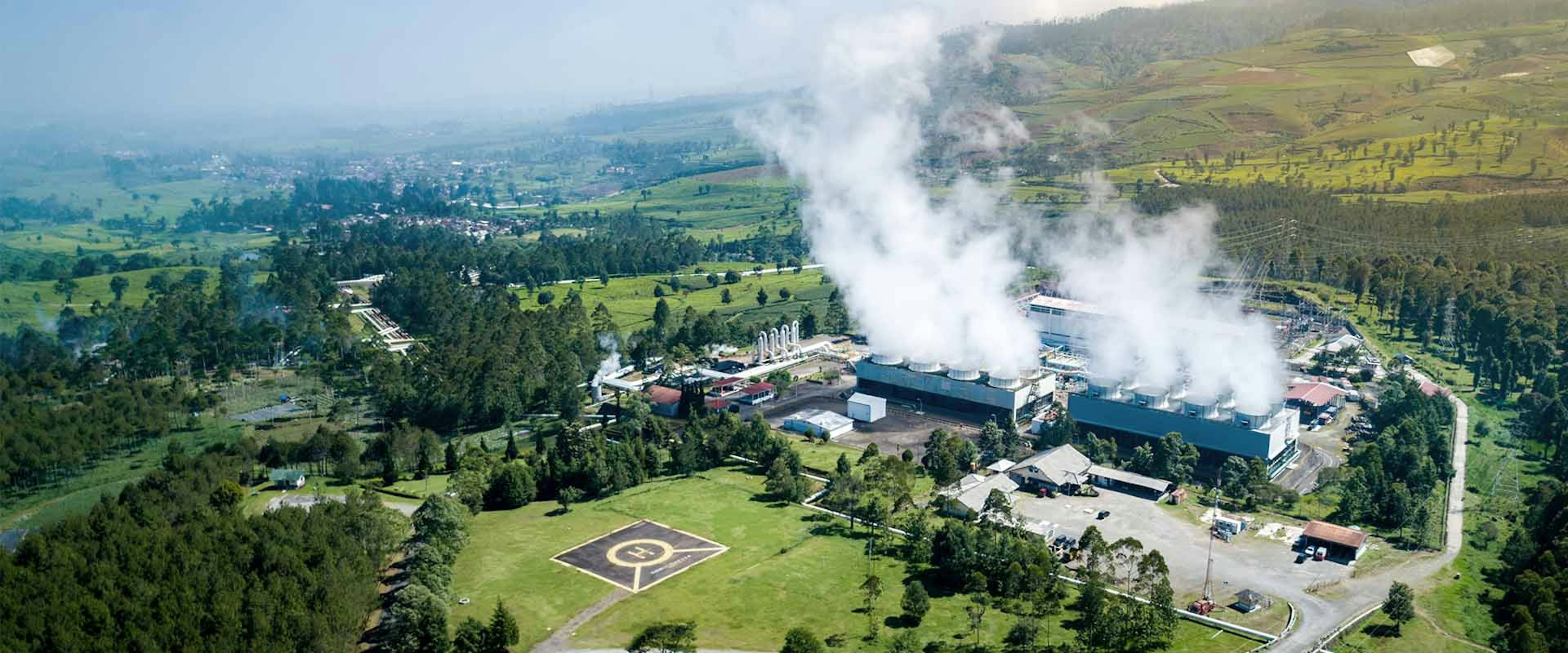 Geothermal power plant in Indonesia