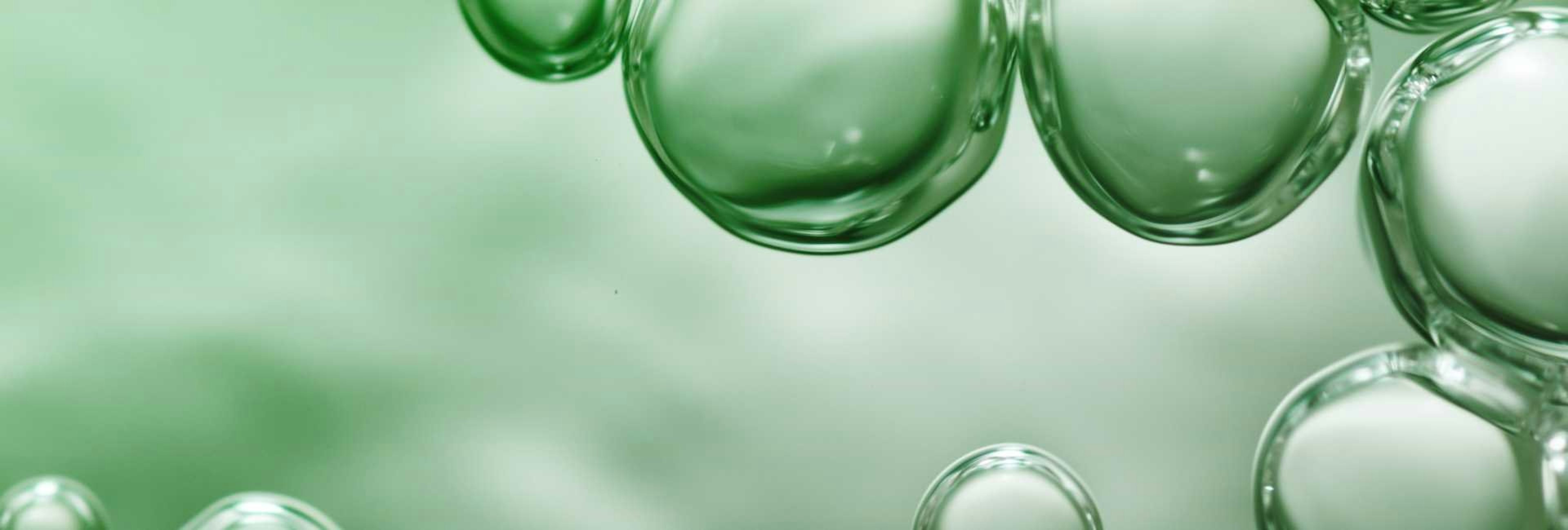 green hydrogen molecules microscopic illustration