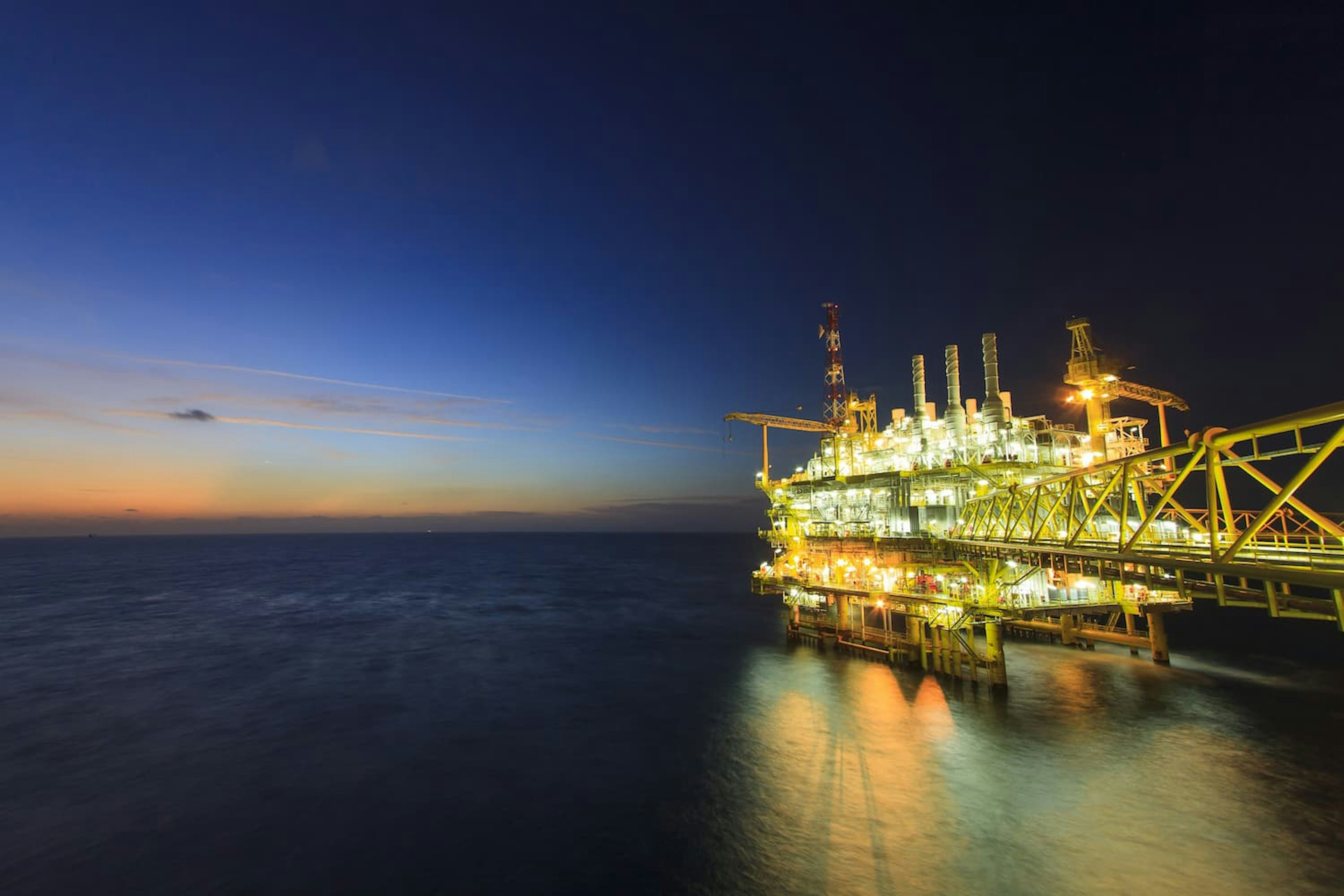 Oil platform offshore